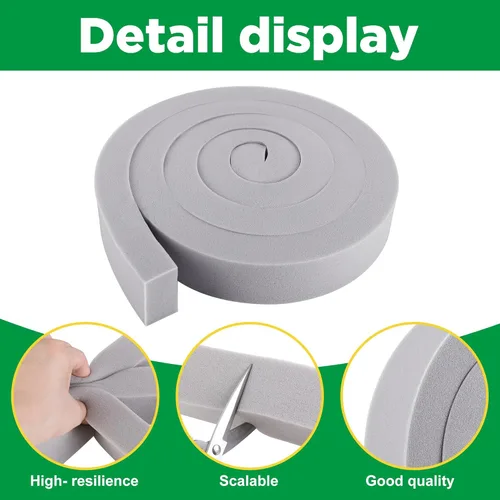 Miniatura 3 de Tlswshsy 3 cintas de espuma para aire acondicionado, 2 x 1 pulgada x 6.5 pies, burlete de espuma de CA no adhesiva con punto de pegamento para aire