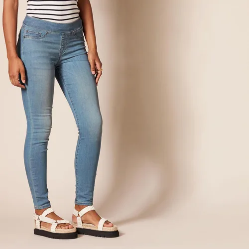 Miniatura 2 de Tienda Essentials Jegging elástico de tiro medio para mujer (disponible en tallas extragrandes)