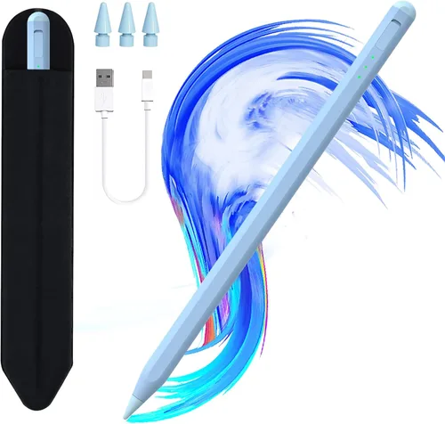 Miniatura 12 de Lápiz táctil para iPad 11 y 10ª generación, carga 14 minutos más rápida, con soporte para lápices, rechazo de palma, sensibilidad a la inclinación