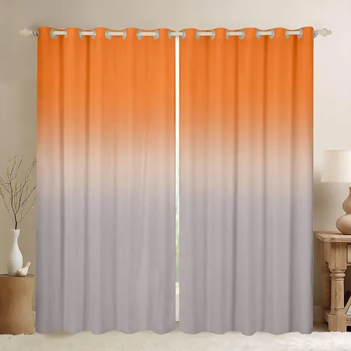 Miniatura 24 de jejeloiu Cortinas rojas y negras para dormitorio (2 paneles, 38 x 45 pulgadas) con líneas geométricas de rayas 30% a 50% cortinas opacas para niños