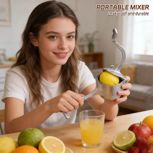 Miniatura 3 de Exprimidor manual de alta resistencia, exprimidor de cítricos a mano, exprimidor de limón, prensa de jugo de hierro fundido de grado comercial