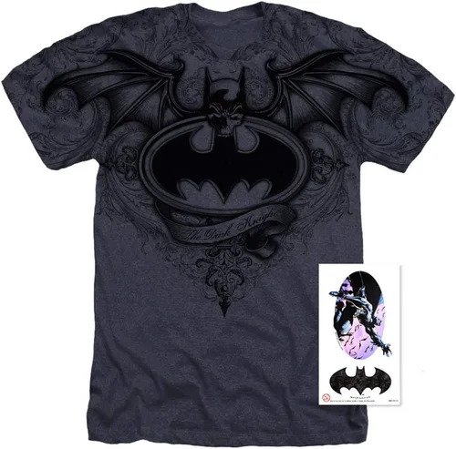 Miniatura 3 de Popfunk Batman Winged Skull Logo All Over T-Shirt