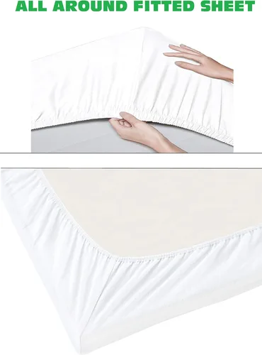 Miniatura 4 de Elegant Comfort 1500 Premier Resistente a Arrugas y Decoloración de Calidad Hotel Juego de Sábanas de 4 Piezas Ultra Suave Lujoso Incluye Sábana