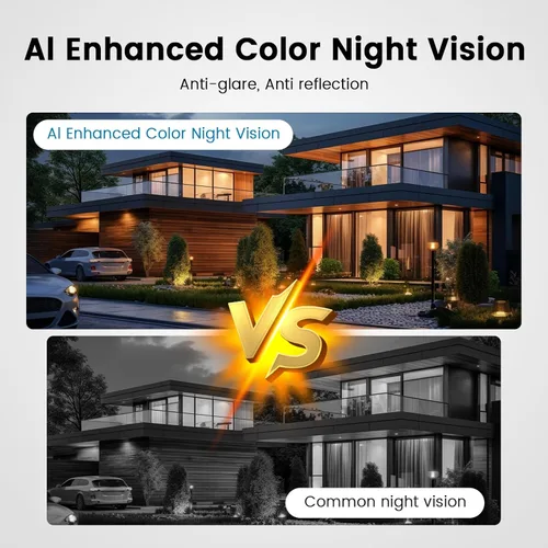 Miniatura 6 de Cámara de seguridad de ventana 2K, monitoreo doméstico interior de 3MP, Wi-Fi 2.4GHz/5GHz, visión nocturna a todo color, detección de personas