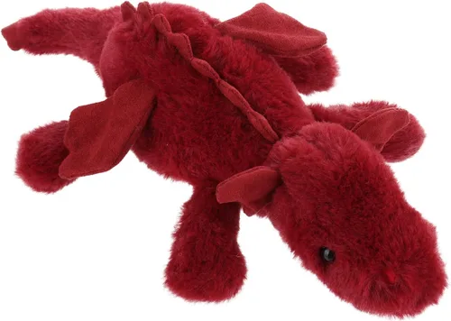 Miniatura 6 de Apricot Lamb Toys Peluche de Dragón Dinosaurio Ciruela Acostado Animal de Peluche Suave y Tierno Perfecto para Niño (Dragón Rojo, 15 Pulgadas)