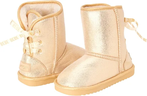 Miniatura 2 de bebe Botas para niña Botas de invierno de piel de oveja sintética brillante Botas de invierno para clima frío Zapatillas de casa para niños