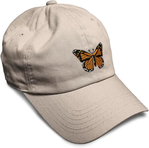 Miniatura 53 de Gorra de béisbol suave con diseño de mariposa monarca, con insectos, bordado de mariposa, de algodón, para hombres y mujeres