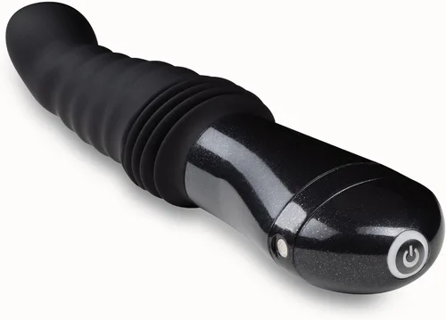 Miniatura 7 de Blush Temptasia Lazarus - Vibrador de empuje de 11.25 pulgadas, masajeador de silicona curvado para punto G y punto P, 3 velocidades SmartThrust