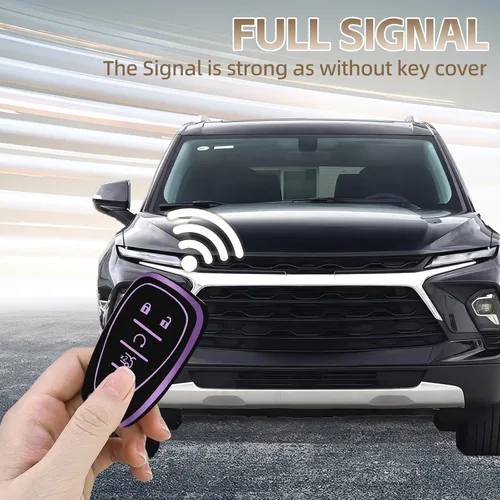 Miniatura 6 de Funda para llavero Chevy con llavero, funda para llavero compatible con Chevrolet Chevy Blazer Traverse Malibu Cruze Trax Equinox Trailblazer Bolt