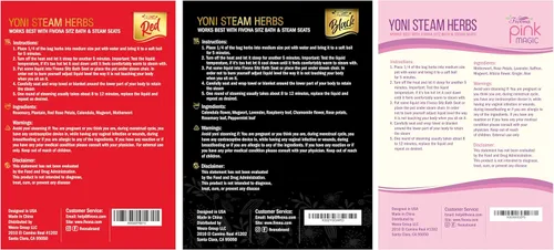 Miniatura 7 de FIVONA Yoni - Juego de 3 mezclas de hierbas vaporizantes para V Steam, mezcla de hierbas naturales, mezcla orgánica 100% pura, desintoxicación V