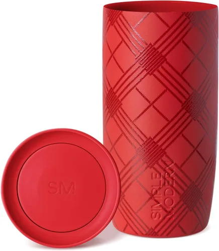 Miniatura 17 de Simple Modern Trek - Vaso de Navidad de 40 onzas con asa y tapa con pajilla, taza de viaje aislada de acero inoxidable apta para portavasos, regalos