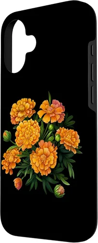 Miniatura 2 de Vintage Marigold Inspired Flower Case for iPhone 16