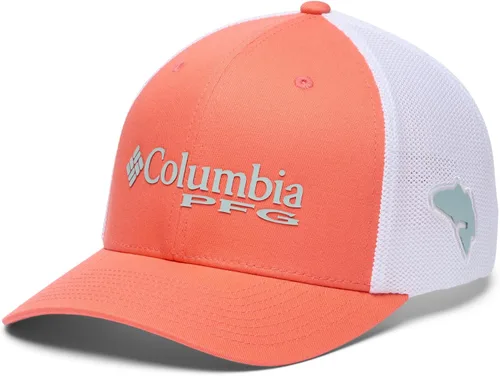 Miniatura 742 de Columbia - Gorra de malla con bandera con árboles unisex para adultos, corona alta