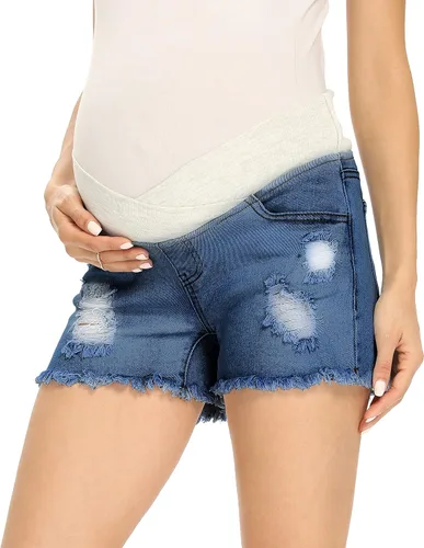 Miniatura 4 de V VOCNI Pantalones cortos de mezclilla para mujer