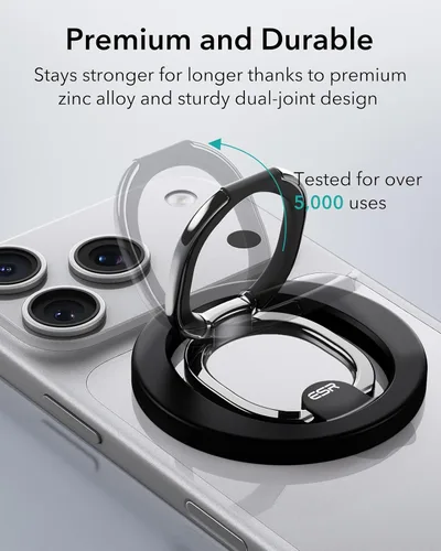 Miniatura 5 de ESR para soporte de anillo magnético MagSafe, soporte de anillo MagSafe, soporte magnético de anillo telefónico, soporte magnético de teléfono