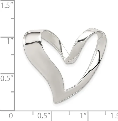 Miniatura 4 de Collar con dije de corazón de plata de ley 925 joyería fina omega para mujer regalos para ella
