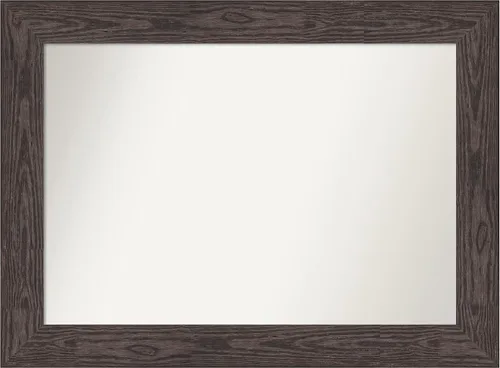 Miniatura 285 de Amanti Art Espejo personalizado, espejo de baño negro puente, espejo de pared o espejo de tocador de baño sobre el fregadero (26 x 26 pulgadas)