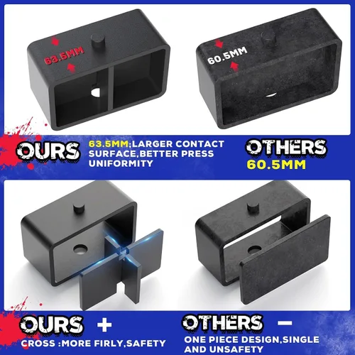 Miniatura 5 de KSP Kits de elevación completa para Tacoma 2005-2023, kits de elevación de nivelación de 3 pulgadas F+2 pulgadas R compatibles con Toyota Tacoma 2WD