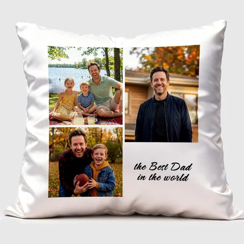 Miniatura 14 de ArtPix 3D Funda de almohada con fotos personalizada, funda de cojín personalizada con cualquier impresión de imagen, gran regalo para padre, papá