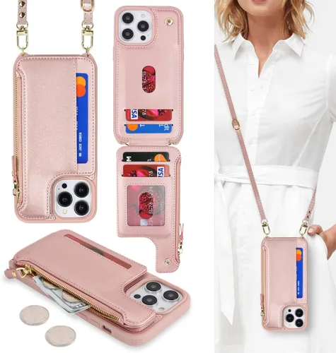 Miniatura 12 de Cavor Funda para iPhone 14 Pro Max con Tarjetero, Funda Cartera para iPhone 14 Pro Max para Mujeres y Hombres, Soporte de Tarjetas de Crédito
