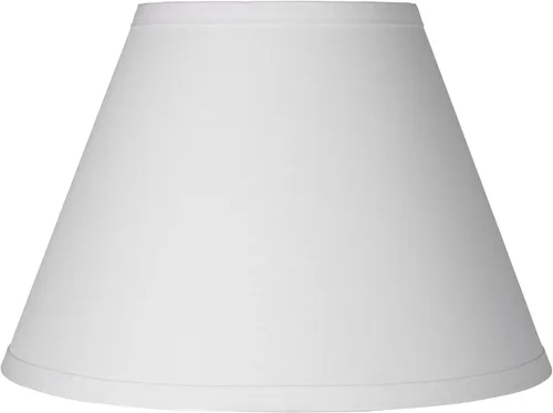 Empire - Pantalla para lámpara (premontada), color blanco, tamaño mediano, 6 pulgadas superior x 12 pulgadas inferior x 8.5 pulgadas de alto, con