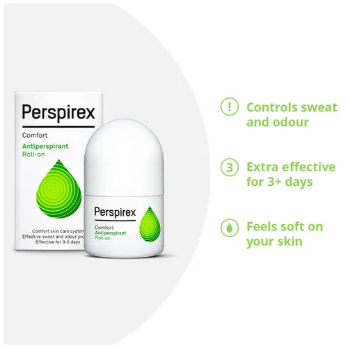 Miniatura 5 de Perspirex Comfort Antitranspirante para Hombres y Mujeres – Desodorante Roll On para Protección Contra el Sudor y el Olor (Paquete de 2)