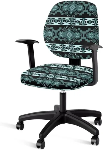 Miniatura 44 de Funda para silla de oficina, con temática de playa, funda elástica para silla de oficina, funda elástica de 2 piezas, funda para silla