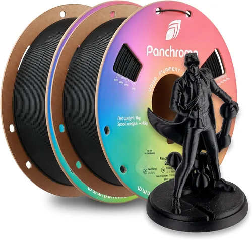 Miniatura 51 de Polymaker Panchroma Filamento de impresora 3D PLA negro, 0.069 in, carrete de 2.2 libras, fácil de imprimir, impresión de alta velocidad, sin