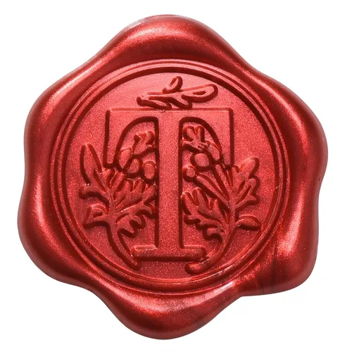 Miniatura 9 de Yoption 50 calcomanías adhesivas para sellos de cera con letra roja metálica, sellos de sobre, sellos de sobre, calcomanías de cera autoadhesivas