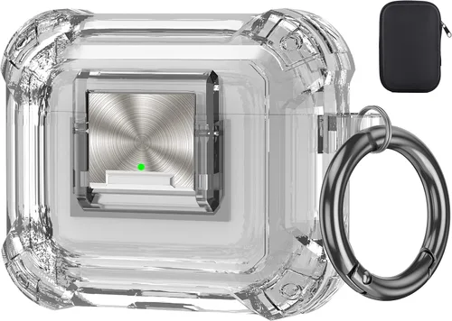 Miniatura 20 de Valkit Funda compatible con AirPods Pro, transparente con kit de limpieza, funda protectora de TPU suave para AirPods Pro Gen 2nd/1st 2023/2022/2019