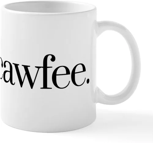 Miniatura 22 de CafePress Cawfee - Taza de café de cerámica (11.0 fl oz)
