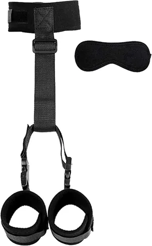 Miniatura 2 de Sujetadores de cama para parejas, lazos sexuales para tobillos y muñecas, cuerdas de sujeción y cordones de cuello a muñeca detrás de la espalda