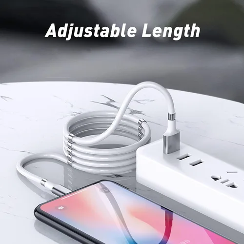 Miniatura 7 de Cable de carga magnético, (3 pies) de carga súper organizada de absorción magnética Nano cable de datos para Galaxy S21/S20 Ultra S10 S10E S9 Note