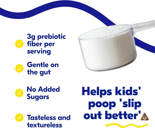 Miniatura 2 de Begin Health Growing Up® Prebióticos para niños 28 paquetes Suavizantes de heces en polvo soluble en prebióticos y suplemento digestivo
