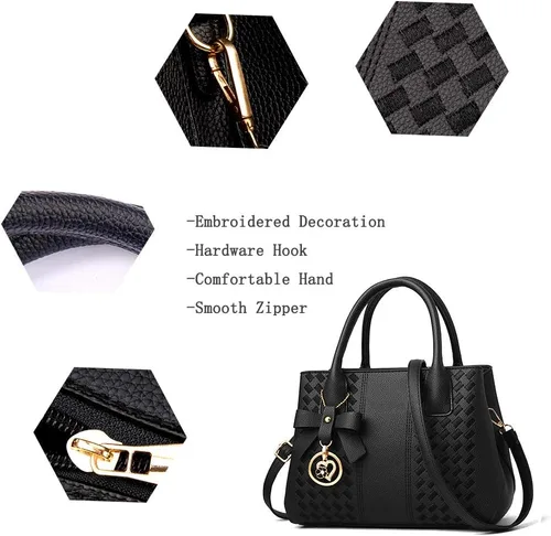 Miniatura 7 de Bolsos de mano para mujer de piel sintética de PU, bolso de hombro