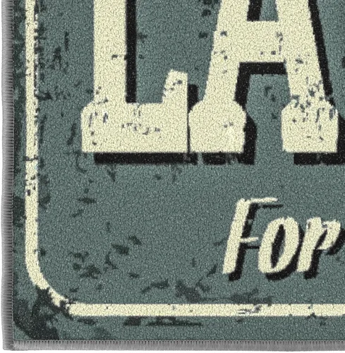 Miniatura 7 de Alfombra lavable a máquina con diseño de texto antideslizante con parte trasera de goma, 2 x 5, para lavandería, para baño, lavadero, 20 x 59