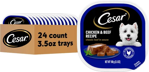 Miniatura 16 de Cesar - Comida húmeda clásica para perros en salsa con receta de cordero, bandejas fáciles de pelar de 3.5 onzas, 24