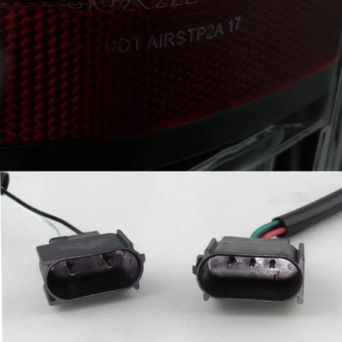 Miniatura 5 de AKKON - Compatible con barra de luz LED negra ahumada para Ford F150 Pickup Styleside V2 04-08, par izquierdo+lado derecho Carcasa de humo negro