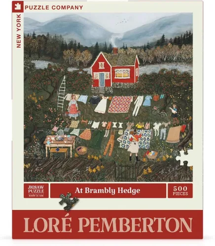 Miniatura 3 de New York Puzzle Company - Loré Pemberton At Brambly Hedge - Rompecabezas de 500 piezas para adultos por Loré Pemberton