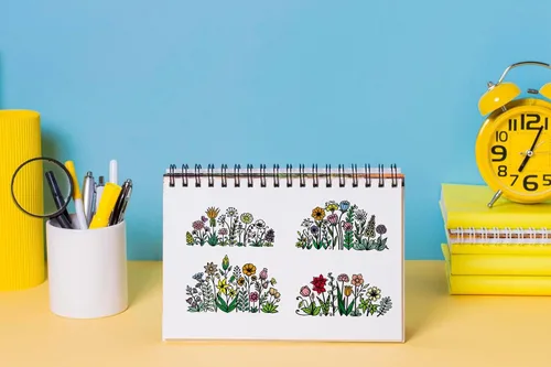 Miniatura 3 de Hying 4 sellos transparentes de fondo de flores para hacer tarjetas, sellos de goma con margaritas, paisajes florales transparentes