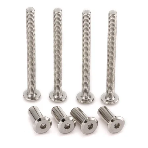 Miniatura 8 de 30 piezas M6 - Kit de conectores de junta de muebles y tuerca de casquillo, uso para pernos de cuna, pernos de cuna hexagonales, tornillos