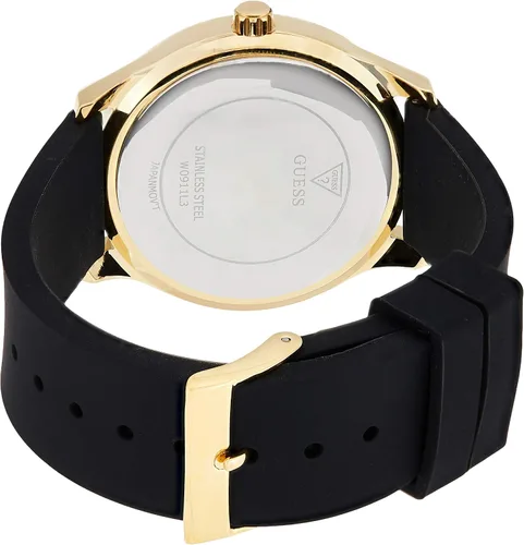 Miniatura 2 de GUESS Reloj analógico de cuarzo para mujer con correa de silicona W0911L3 negro pulsera Negro - Pulsera