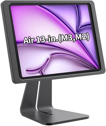 Miniatura 9 de Soporte magnético en el escritorio con funda de carga A6 para iPad mini (A17 Pro, A15 Bionic) de 8.3 pulgadas, forma clásica de L, base de metal
