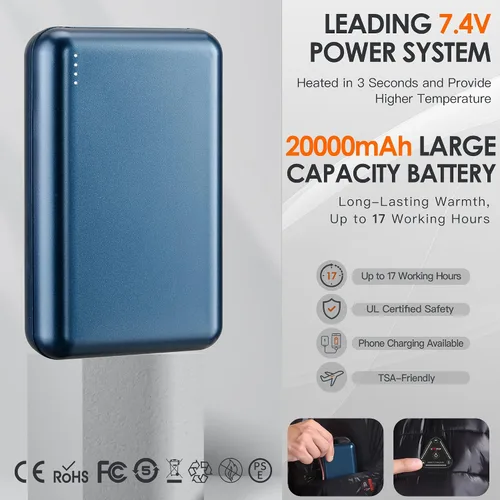 Miniatura 5 de Men's Heated Vest with 20000mAh Battery Pack 7.4V,Lightweight Rechargeable Electric Heated Apparel for women