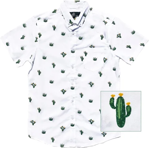 Miniatura 18 de Molokai Surf - Camisas hawaianas de manga corta con botones y corte ajustado