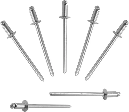 Miniatura 32 de ALLCLEAN 50 piezas de remaches ciegos profesionales de acero inoxidable de 1/4" x 1/2", remaches POP de 6,4 x 12 mm, agarre y mandril de acero
