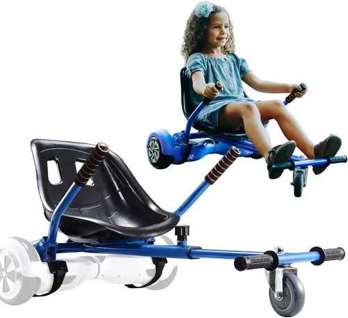 Accesorio de asiento para aeropatineta para aeropatineta de 6.5 a 10 pulgadas, kit de conversión de buggy go kart, accesorio para scooter de Azul
