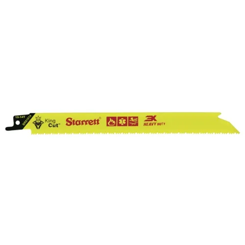 Miniatura 12 de Starrett Hoja de sierra recíproca de demolición y rescate de incendios bimetálica, 9 pulgadas de largo, 3/4 pulgadas de ancho, 0.50 pulgadas
