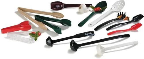 Miniatura 8 de Carlisle FoodService Products 460906 Pinza para ensalada Carly, pinza para ensalada de 22,9 cm, color beige, paquete de 12