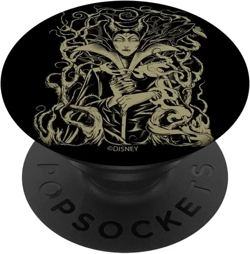 Miniatura 6 de Disney Villains Maleficent Retrato de madera PopSockets MagSafe PopGrip para iPhone